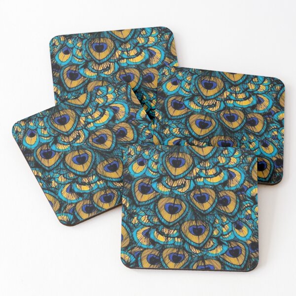 Item preview, Diseño abstracto de plumas de pavo real colorido designed and sold by Ashraf Can.