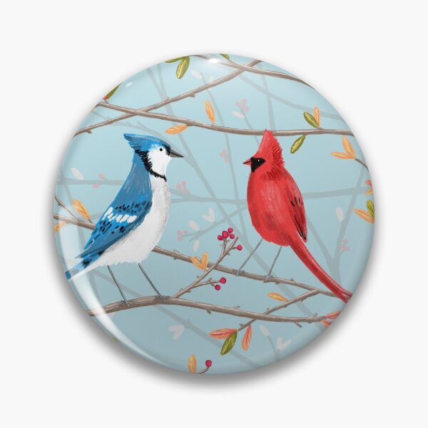 Item preview, Blue Jay & Red Cardinal designed and sold by SophieCorrigan.