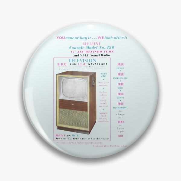 Item preview, TELEVISION RENTAL ADVERT designed and sold by ThrowbackAds.