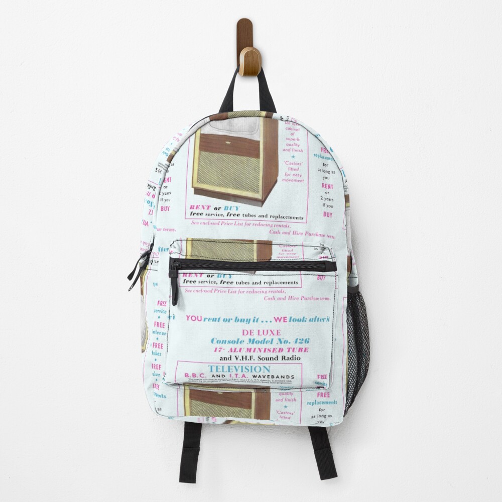 Item preview, Backpack designed and sold by ThrowbackAds.