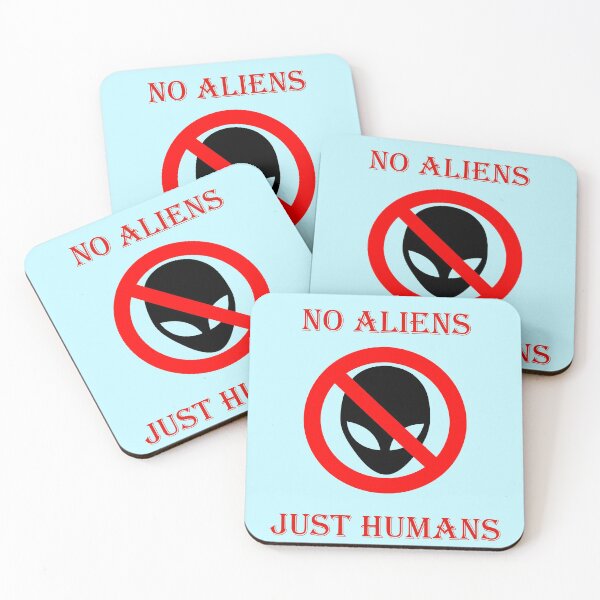 Item preview, No aliens, just humans designed and sold by helenkaiy.