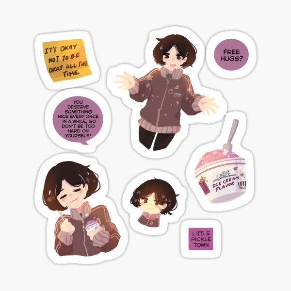 Violet Girl Io Sticker Pack Sticker