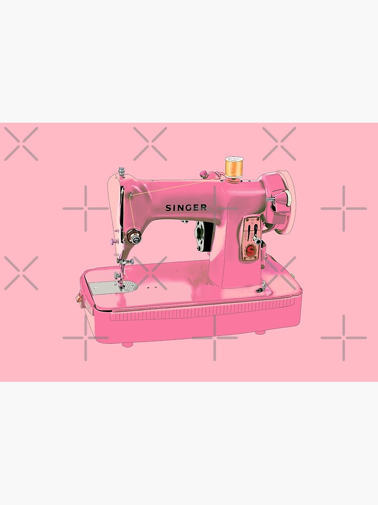 The pink Singer sewing machine by MimieTrouvetou