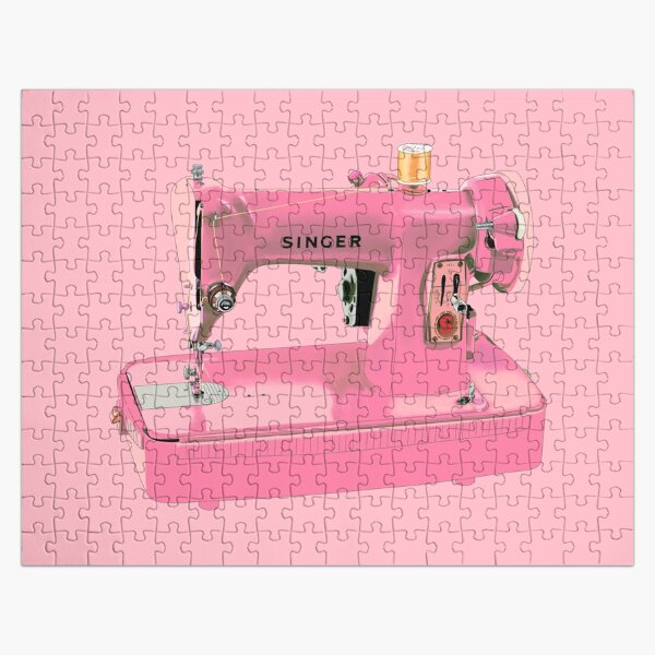 The pink Singer sewing machine Jigsaw Puzzle