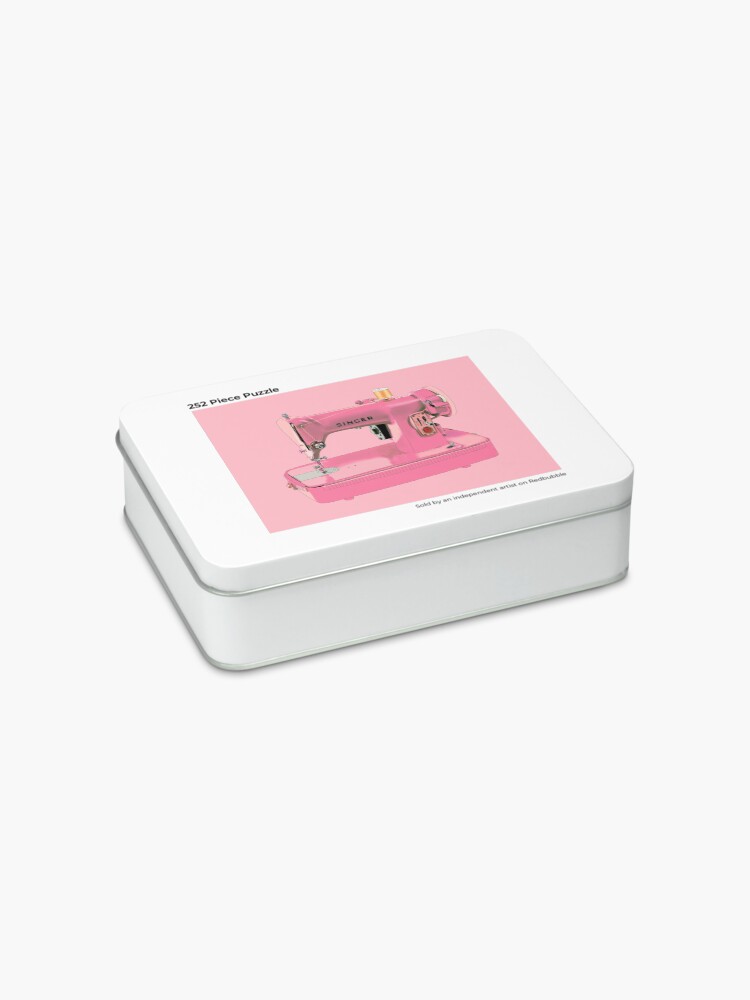 Alternate view of The pink Singer sewing machine Jigsaw Puzzle