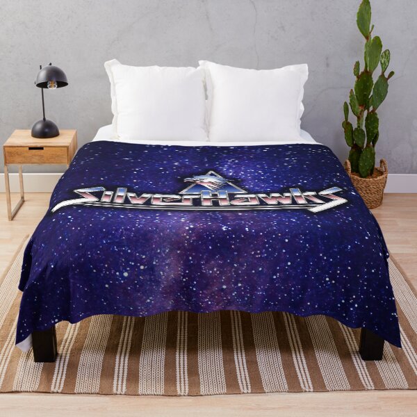 SilverHawks Retro Cartoon Throw Blanket