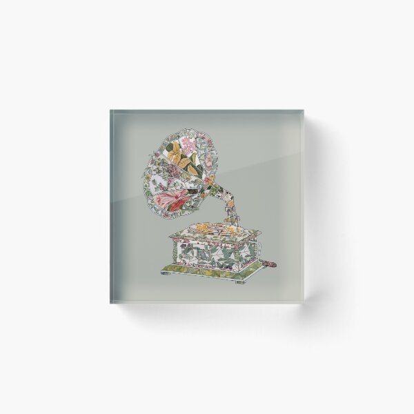 Item preview, Seeing Sound Vintage Botanical - on dark green designed and sold by BiancaGreen.