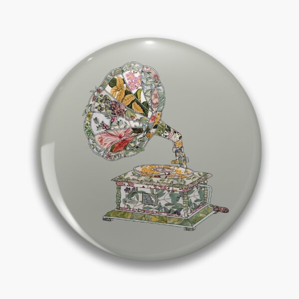 Item preview, Seeing Sound Vintage Botanical - on dark green designed and sold by BiancaGreen.