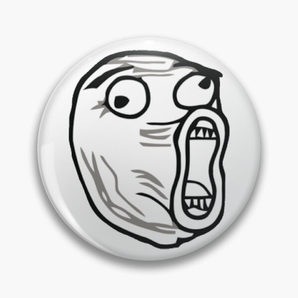 Troll Face Png Pins and Buttons for Sale