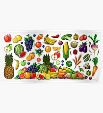 Fruits and Vegetables. Poster