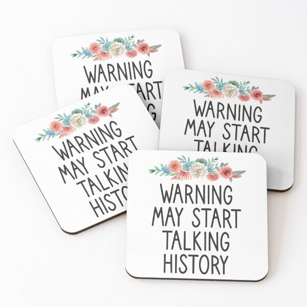 Item preview, Warning May Start Talking History / History Teacher , Teacher Gift, funny Teacher , Teacher Appreciation, History Teacher Gift,teacher quote floral style idea design designed and sold by Chamssou.