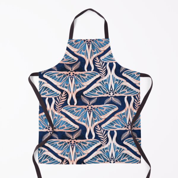 Item preview, Deco moon moths // metal rose texture and blue designed and sold by SelmaCardoso.