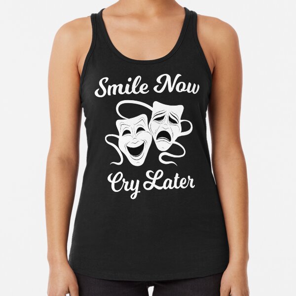 Smile Now Cry Later - Chicano Style Racerback Tank Top
