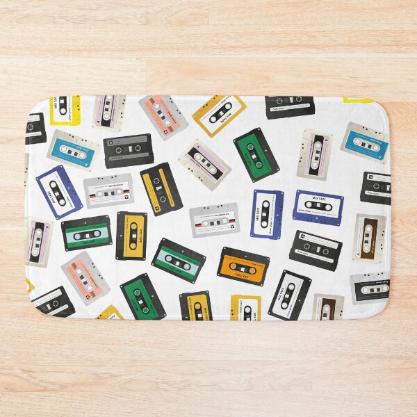 Item preview, Retro Vintage Cassette Tape Pattern designed and sold by graphicmeyou.