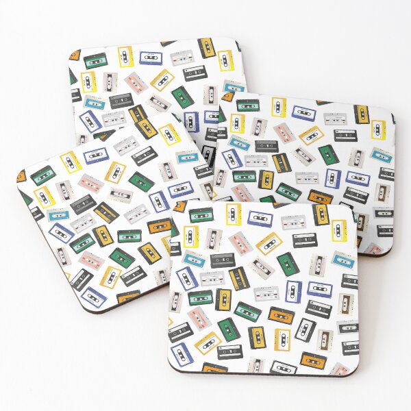 Item preview, Retro Vintage Cassette Tape Pattern designed and sold by graphicmeyou.