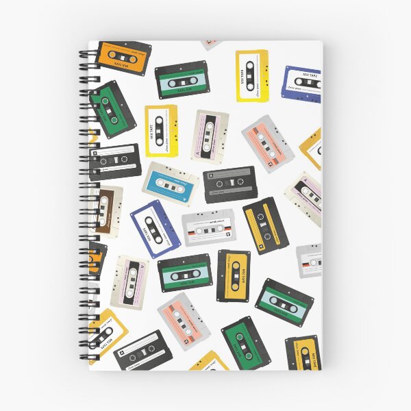 Item preview, Retro Vintage Cassette Tape Pattern designed and sold by graphicmeyou.