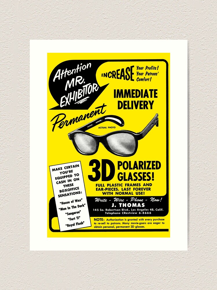 3D GLASSES ADVERT
