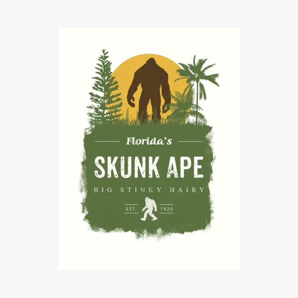 Florida's Skunk Ape Art Print