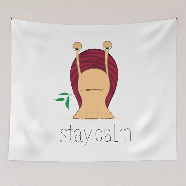 Item preview, Stay Calm Snail designed and sold by LADYGOODMOOD.