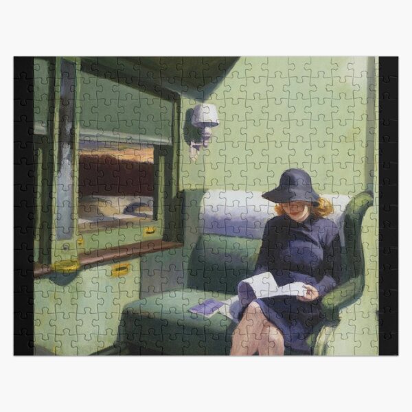 AMERICAN ARTIST. Compartment Car, Edward Hopper. 1938. Jigsaw Puzzle