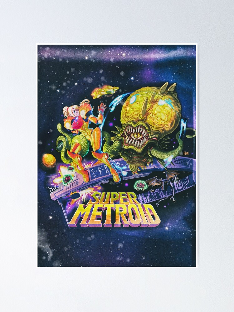 Super Metroid Poster By Benbdprod Redbubble 8827