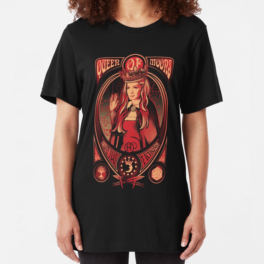 Queen of Moons Slim Fit T-Shirt