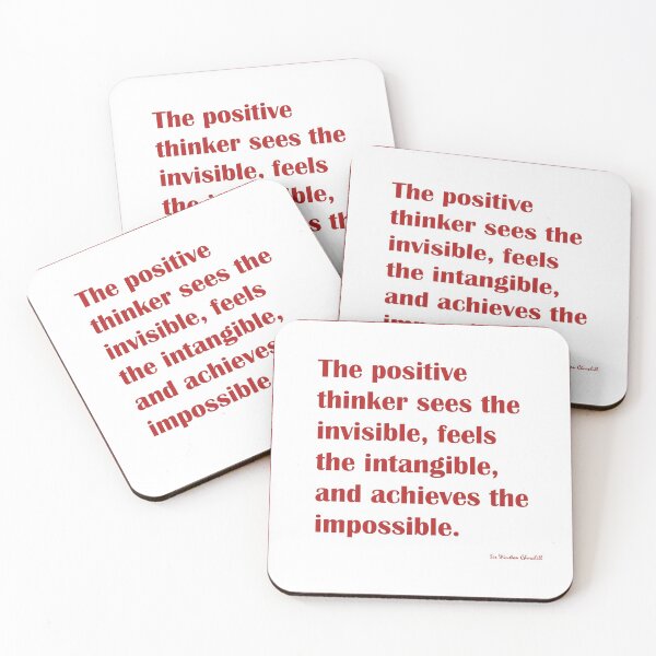 Item preview, Sir Winston Churchill Quotes Positive Thinker designed and sold by Moyanana.