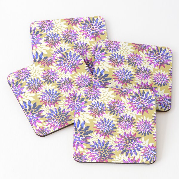 Item preview, Magenta Marigold Fireworks - Digitally Illustrated Abstract Flower Pattern for Home Decor, Clothing Fabric, Curtains, Bedding, Pillows, Upholstery, Phone Cases and Stationary designed and sold by cherdoodles.