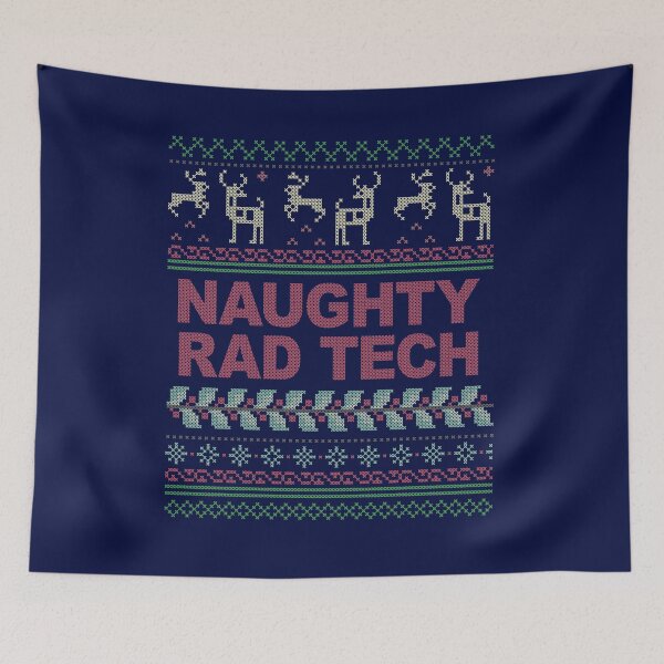 Item preview, Naughty Rad Tech Ugly Christmas Sweater Design designed and sold by GriffsGraphix.