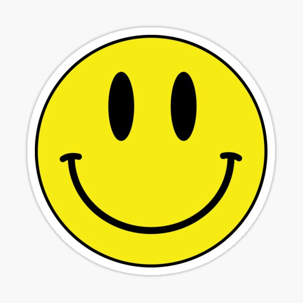 Techno Smiley Stickers for Sale