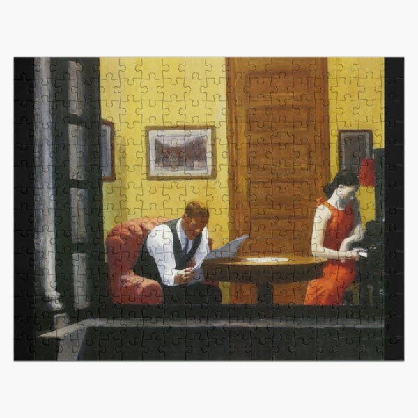 AMERICAN ARTIST. Room in New York. By Edward Hopper. 1940. Jigsaw Puzzle