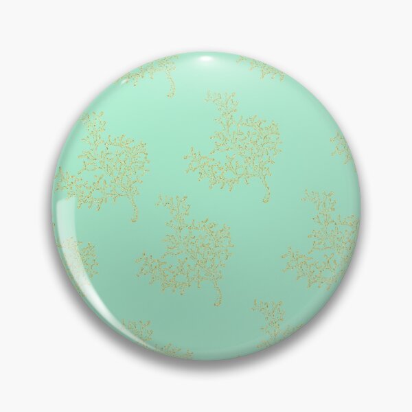 Item preview, Neo mint and gold glitter coral reef modern trendy coastal design designed and sold by ankka.