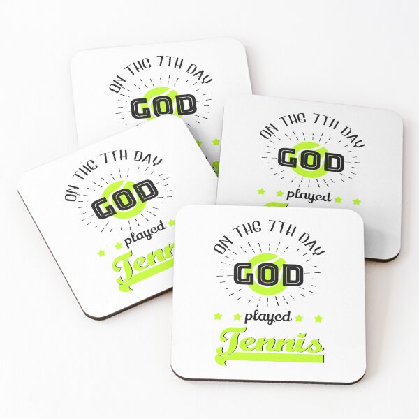 Item preview, fresh god tennis quote designed and sold by pirminio.