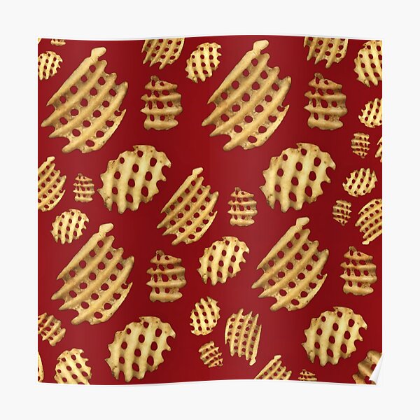 Poster Waffel Pommes Redbubble