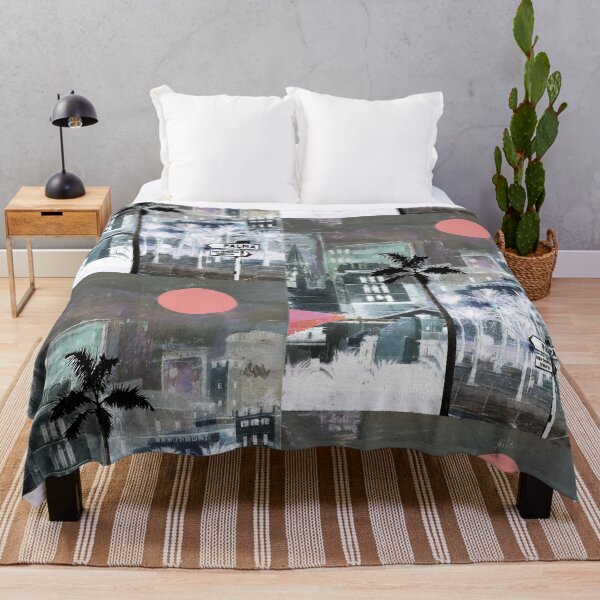 Item preview, Palma de Mallorca Urban Pop Art City Funky Streets Spain Palmtrees Shabby Old Town Buildings Modern Art Vintage Retro Wanderlust Downtown Homeland designed and sold by ExquisiteShots.