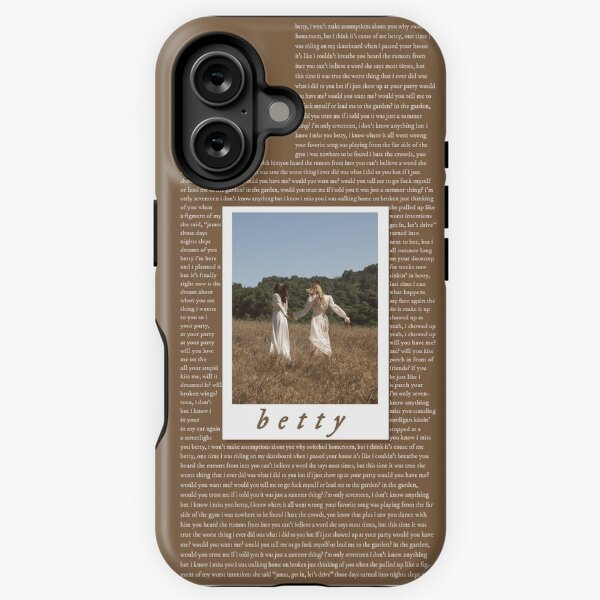 Item preview, Betty Folklore Lyrics (Iphone 11) designed and sold by redfolklore.