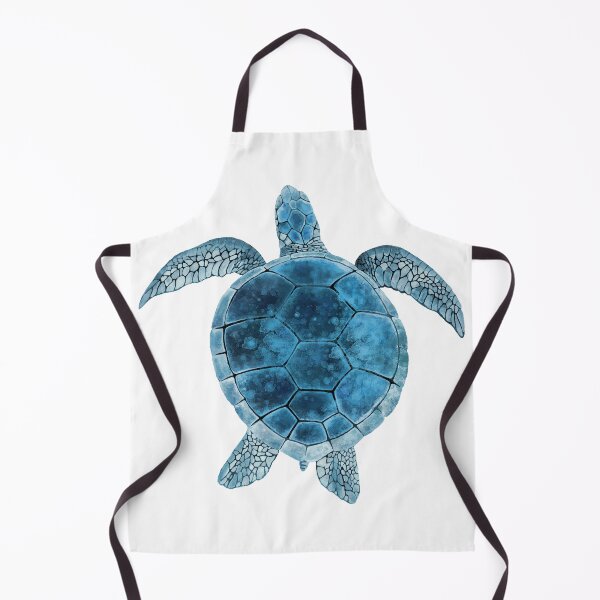 Item preview, Watercolor Sea Turtle - Turquoise Blue designed and sold by maryedenoa.