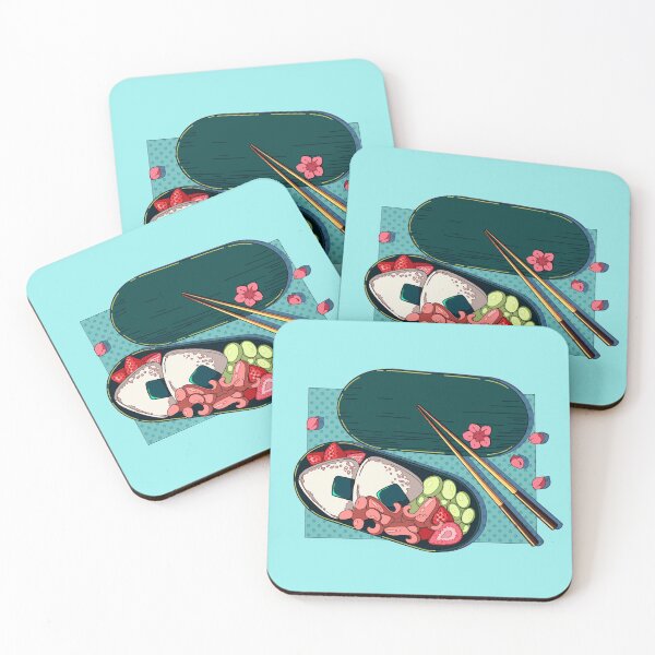 Item preview, Cute Japanese bento (cyan) designed and sold by AnGoArt.