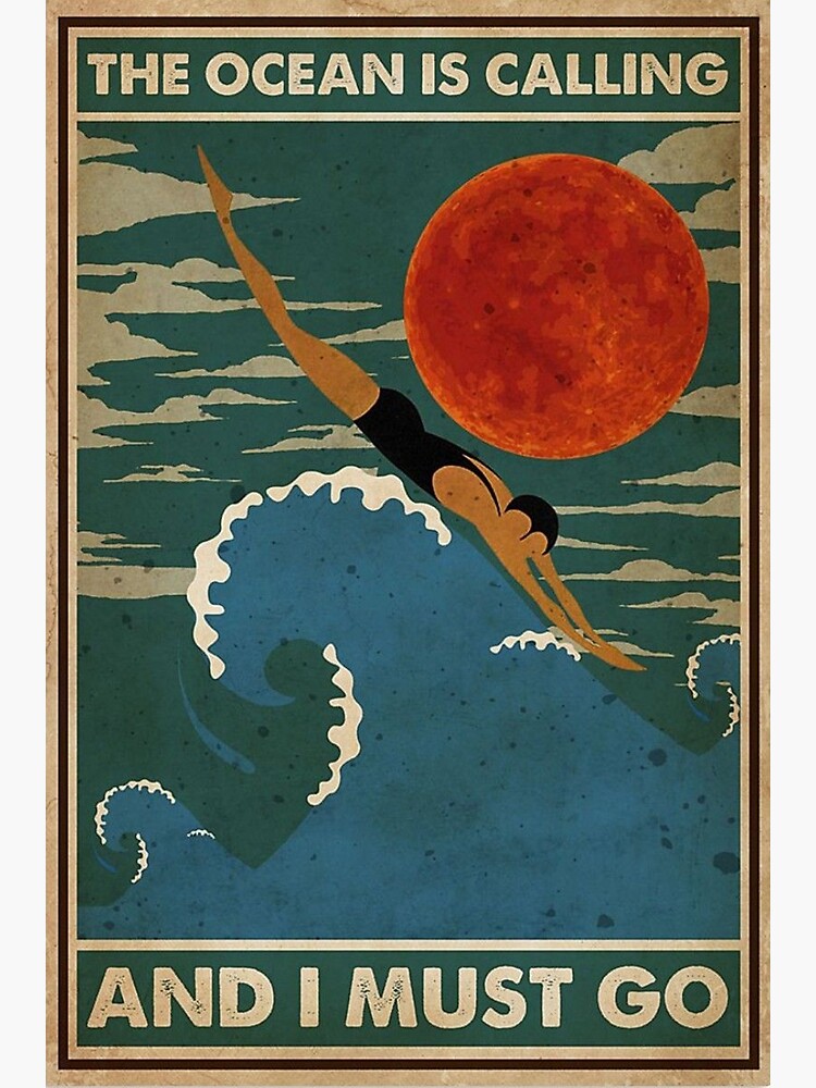 "the ocean calling " Poster for Sale by jessesmeaton Redbubble