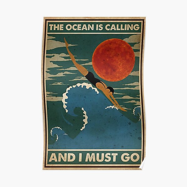 the ocean calling Poster