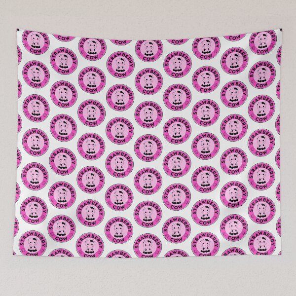 Item preview, Strawberry Cow Logo Cute Animals Pet Pink Stamp Women Men Girls Kids designed and sold by Dolphin Graphic.
