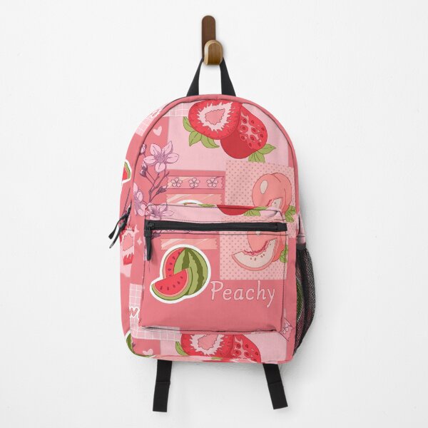 Item preview, The peachy pink design with  various berries, fruits, and other cute stickers designed and sold by AnGoArt.
