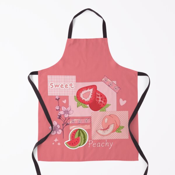 Item preview, The peachy pink design with  various berries, fruits, and other cute stickers designed and sold by AnGoArt.