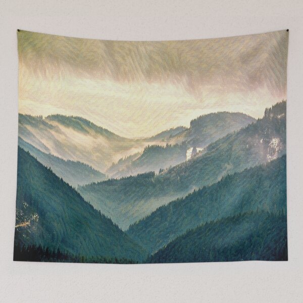Item preview, Mountains Nature Painting  designed and sold by noveltiko.