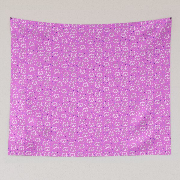 Item preview, Cats and Dots Simple Repeat Pattern on Pink designed and sold by NancyMerkle.