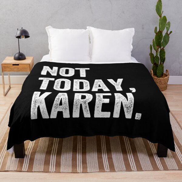 Item preview, Not Today Satan Karen Meme designed and sold by CrystalCrush.