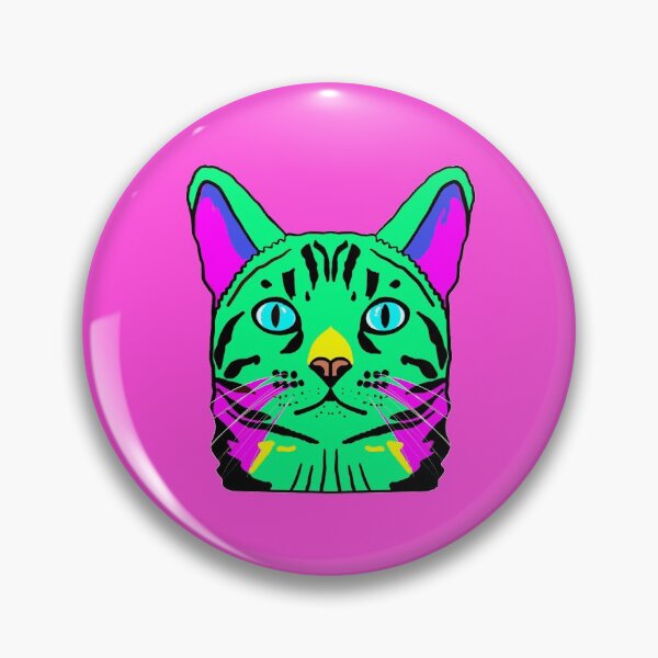 Item preview, Neon Kitty Cat designed and sold by janeynic.