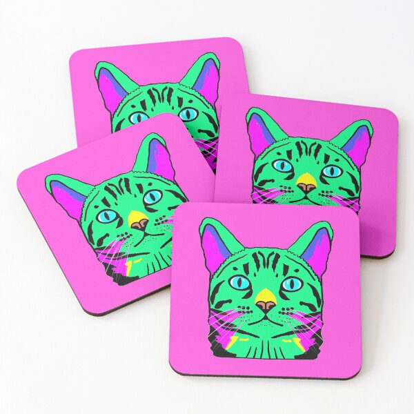 Item preview, Neon Kitty Cat designed and sold by janeynic.