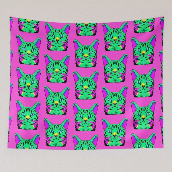 Item preview, Neon Kitty Cat designed and sold by janeynic.