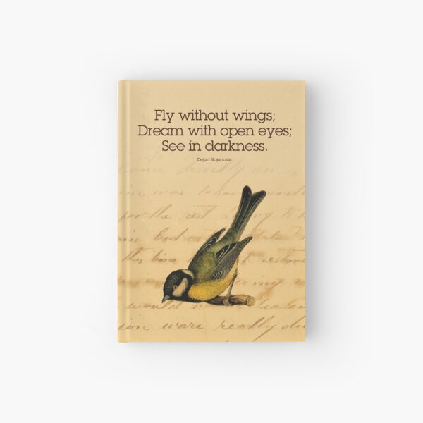 Frida Kahlo Quotes Print Swallow Fly Quotes Birds Hardcover Journal By Retrobox Redbubble